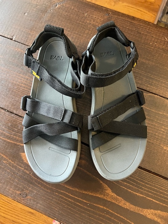 Teva Sanborn Black Strapped Women’s Sandals  Size 8 - Picture 4 of 4